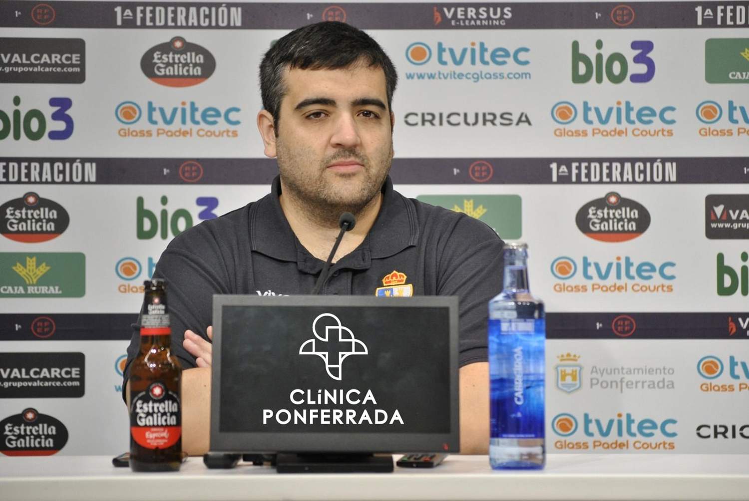 El entrenador del Baloncesto Clínica Ponferrada, Oriol Pozo