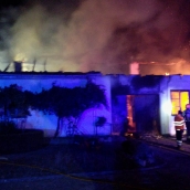 Incendio nave en Toreno