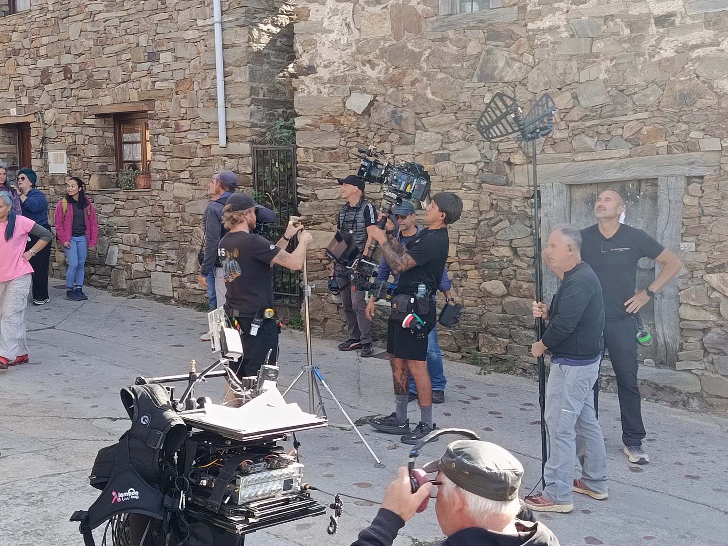 Rodaje de una película italia. Fotos Turismo Molinaseca (