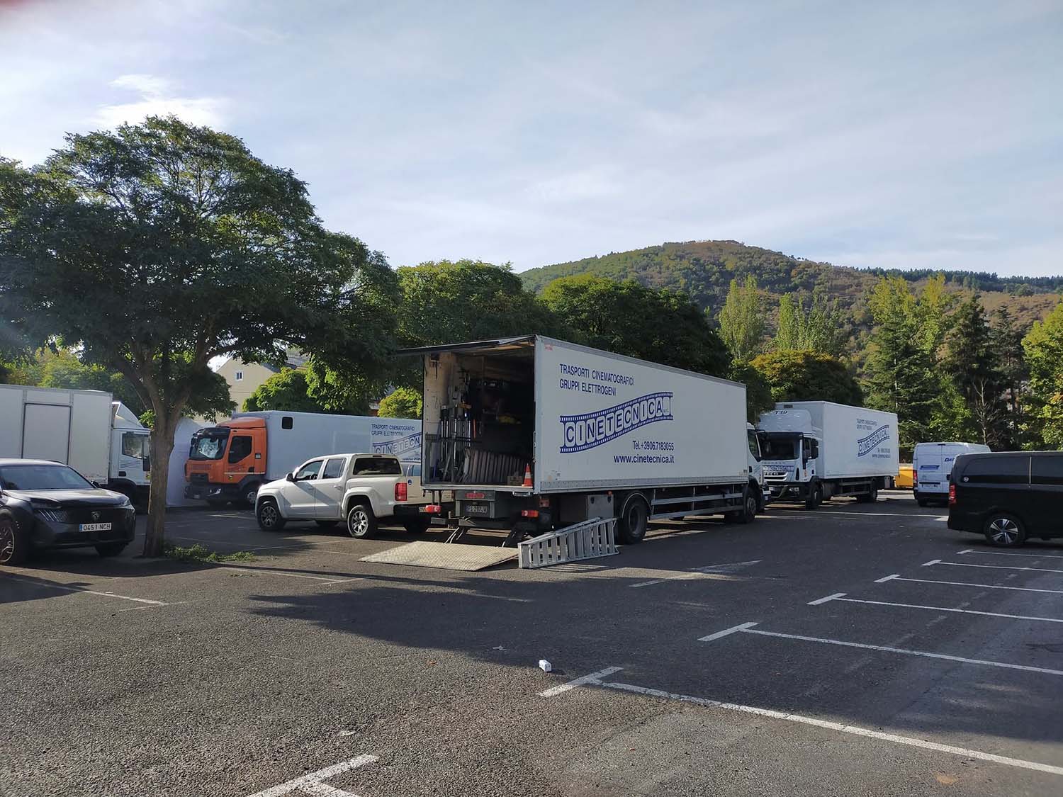 Rodaje de una película italia. Fotos Turismo Molinaseca