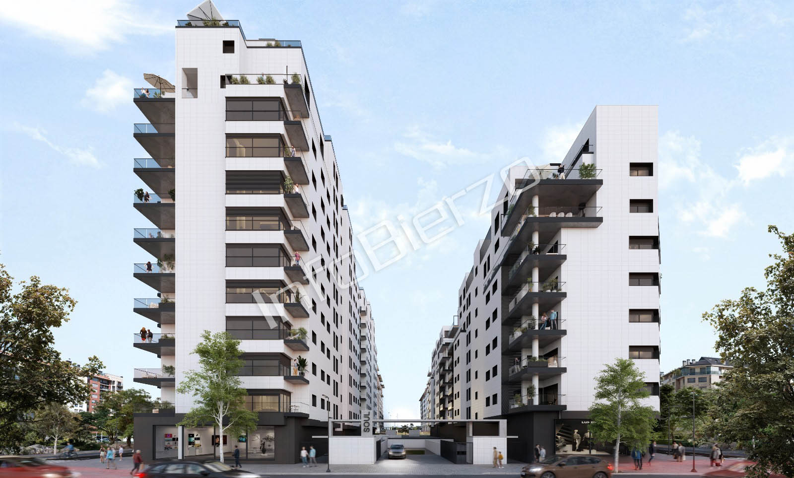 Nuevo edificio de viviendas Soul en La Rosaleda sombra