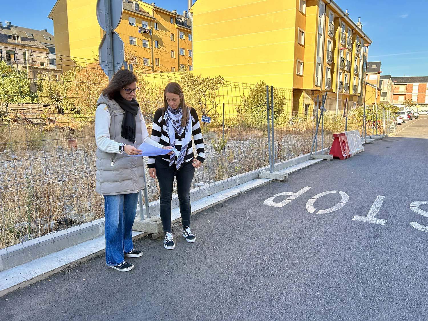 Segunda fase de las obras de la calle Badajoz de Ponferrada Segunda fase de las obras de la calle Badajoz de Ponferrada