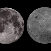 La cara oculta de la Luna es 100 1C más fría que la visible