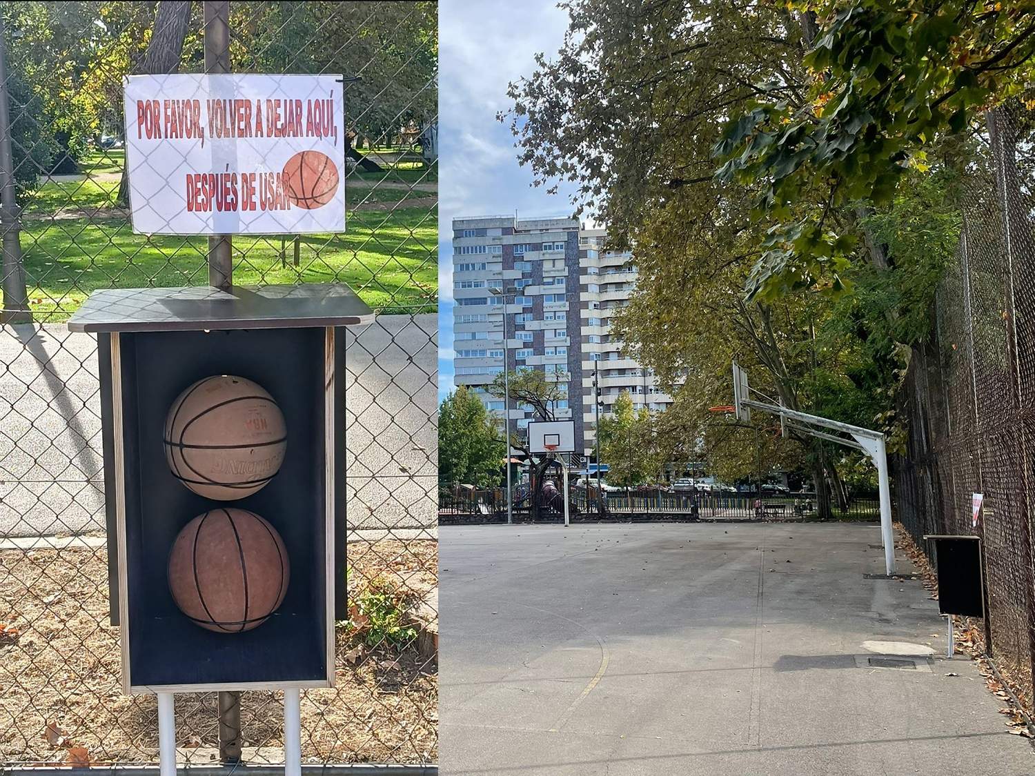 Balones de baloncesto en El Plantío Balones de baloncesto en El Plantío
