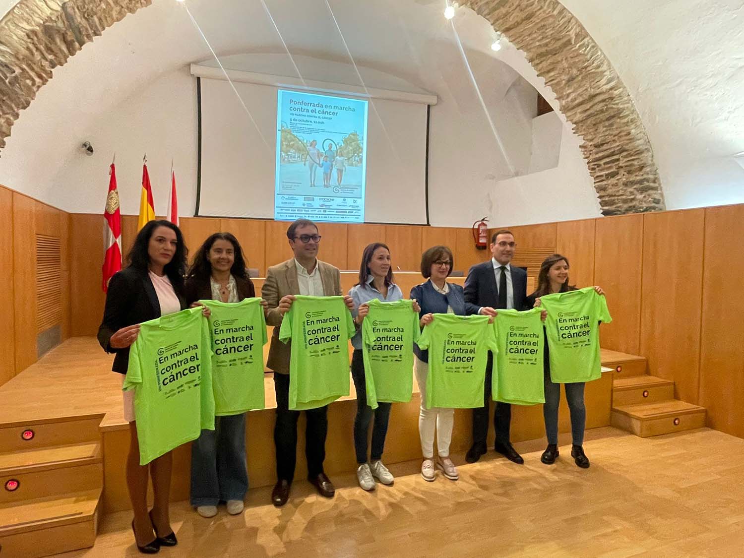 Presentación de la marcha contra el cáncer en Ponferrada