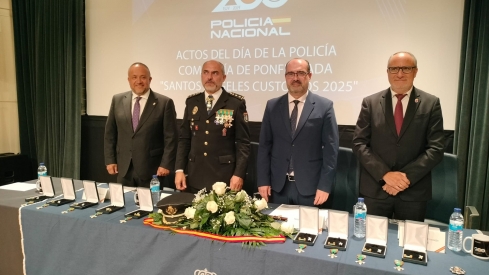 La Policía Nacional ha celebrado este jueves la festividad de su patrón en Ponferrada