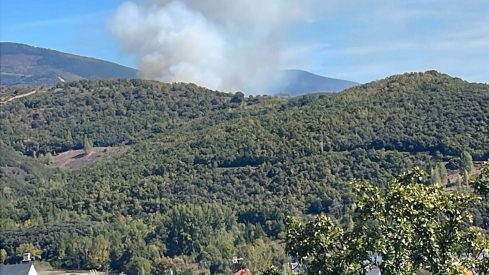 Incendio en Toreno. Cedido a InfoBierzo 