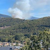 Incendio en Toreno. Cedido a InfoBierzo 