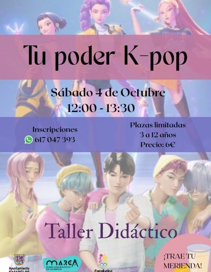 Taller didáctico de Las Guerreras K Pop en el Museo Marca 4 oct