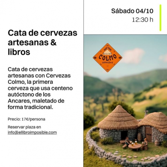 Cata de cervezas artesanas & libros 4 oct