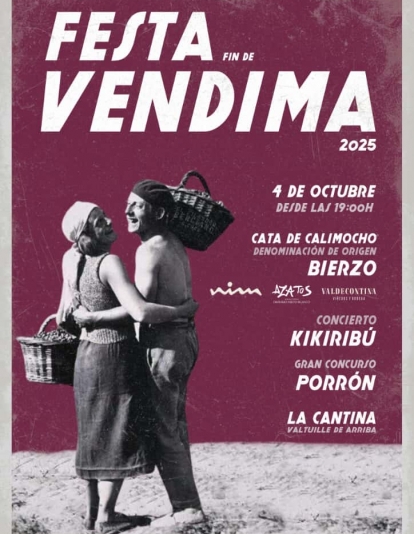 Festa de Fin de Vendima 2025 4 de octubre en Valtuille de Arriba