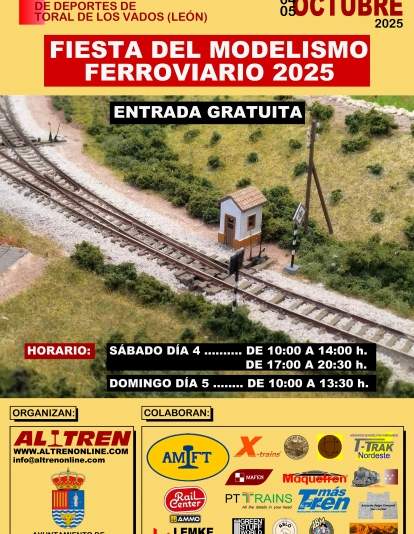 Fiesta del modelismo ferroviario en Toral de los Vados 4 y 5 oct