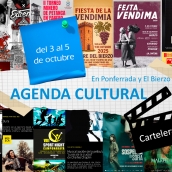 Agenda Cultural del 3 al 5 de octubre en Ponferrada y El Bierzo