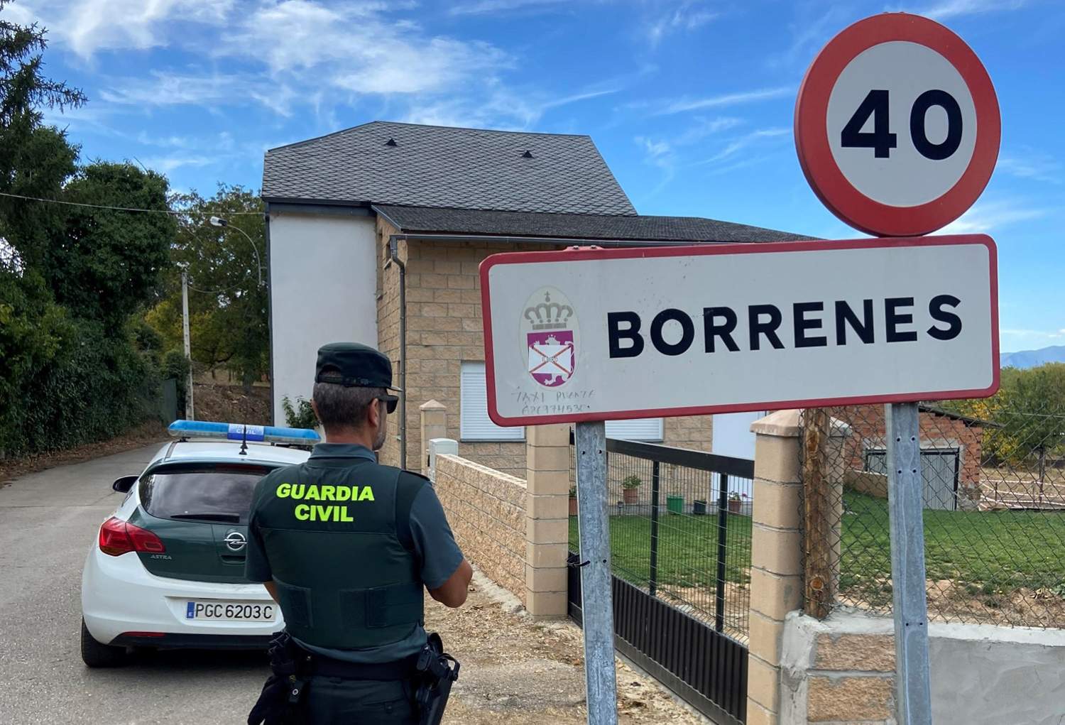 guardia civil en borrenes
