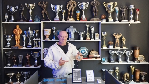 El culturista berciano, Domingo Uría