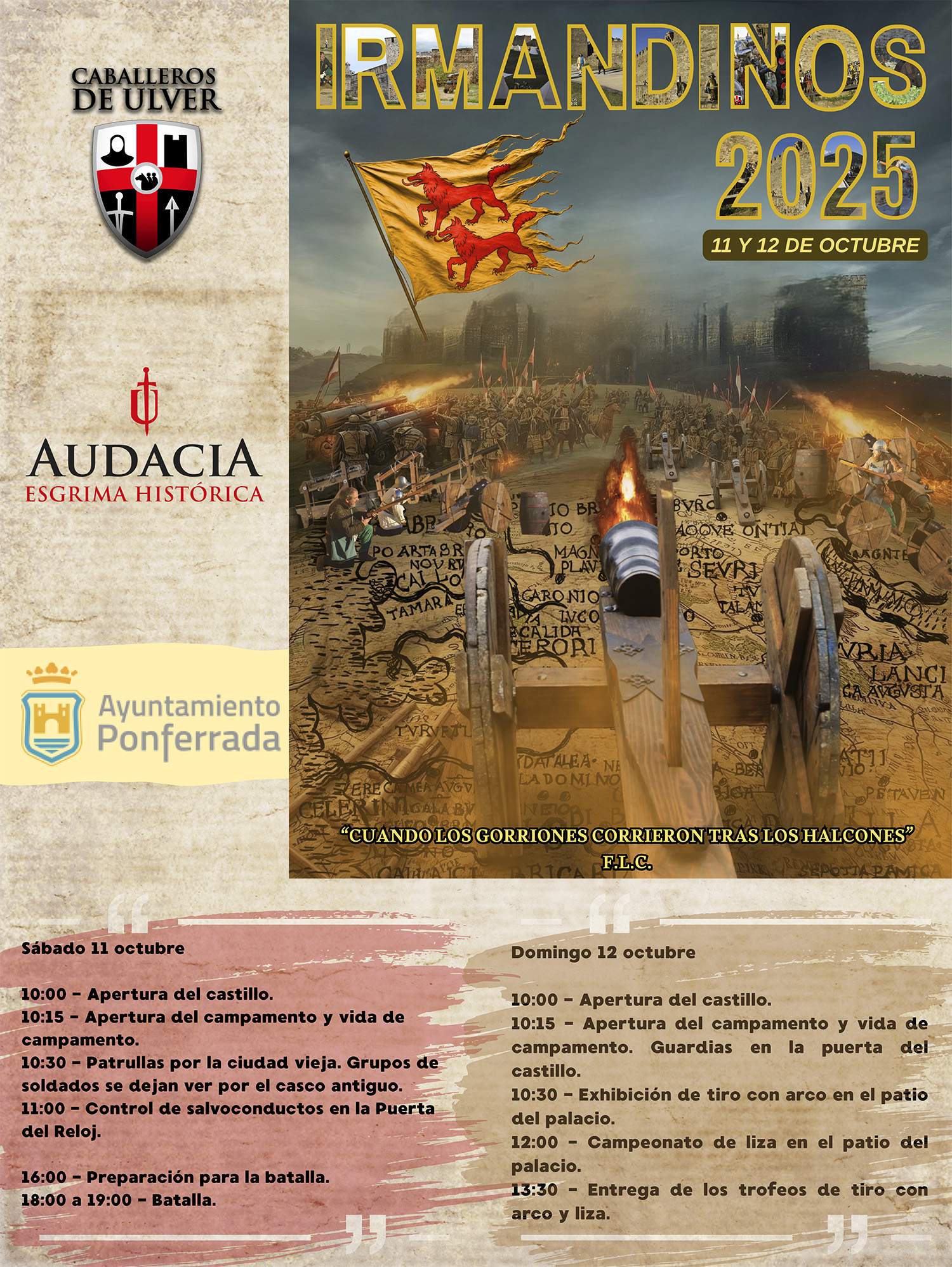 Cartel Irmandiños Ponferrada 2025