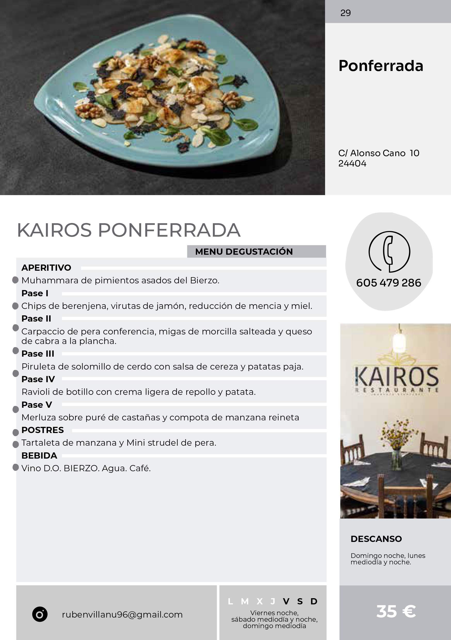 folleto jornadas gastro bierzo 25 29