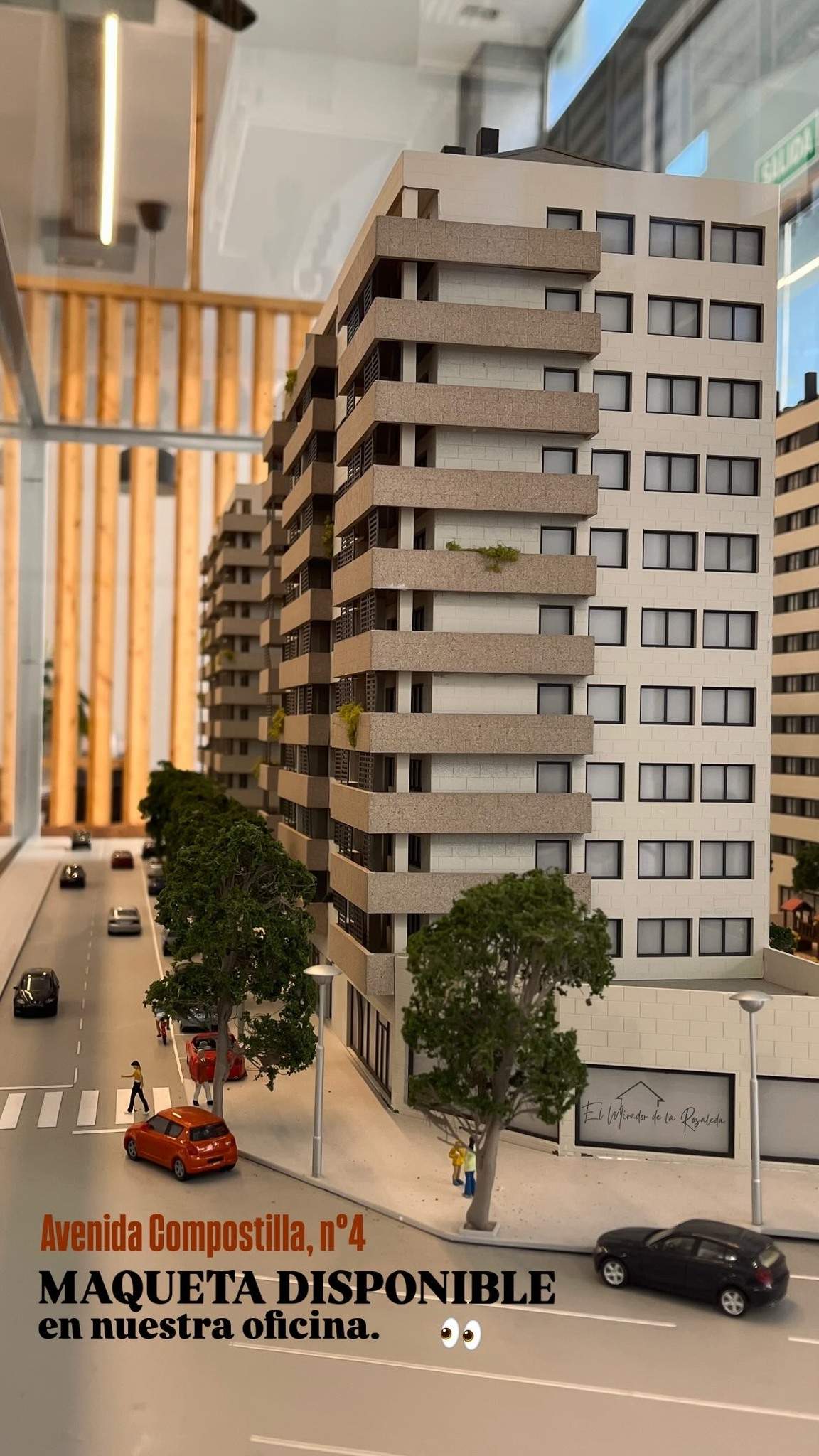 Maqueta del edificio El Mirador de La Rosaleda. Foto Panizo&González Servicios Inmobiliarios (1)