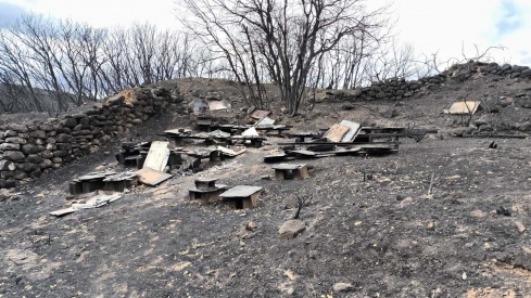 Colmenas calcinadas en Las Médulas