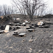 Colmenas calcinadas en Las Médulas