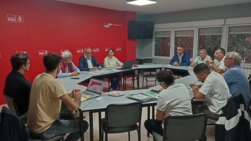 Ejecutiva del PSOE de Ponferrada. El PSOE de Ponferrada denuncia que la Junta "insulta" a las cuencas mineras "desviando" fondos de Transición Justa