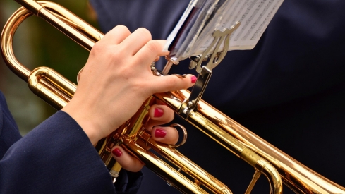 Bandas municipales en una foto de archivo. 
