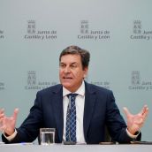 El consejero de Economía y Hacienda y portavoz, Carlos Fernández Carriedo