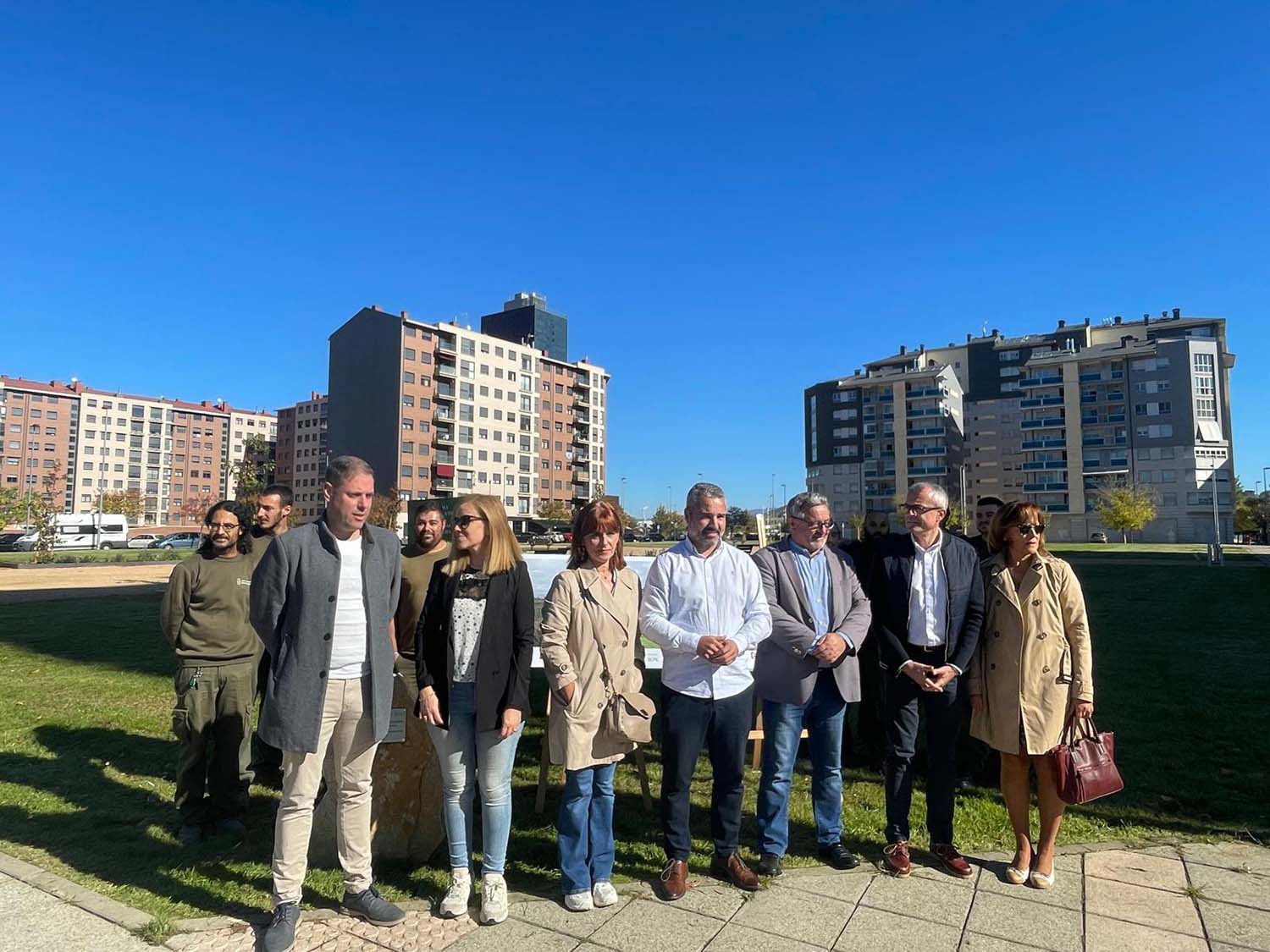 Inauguración de la nueva zona verde de La Rosaleda