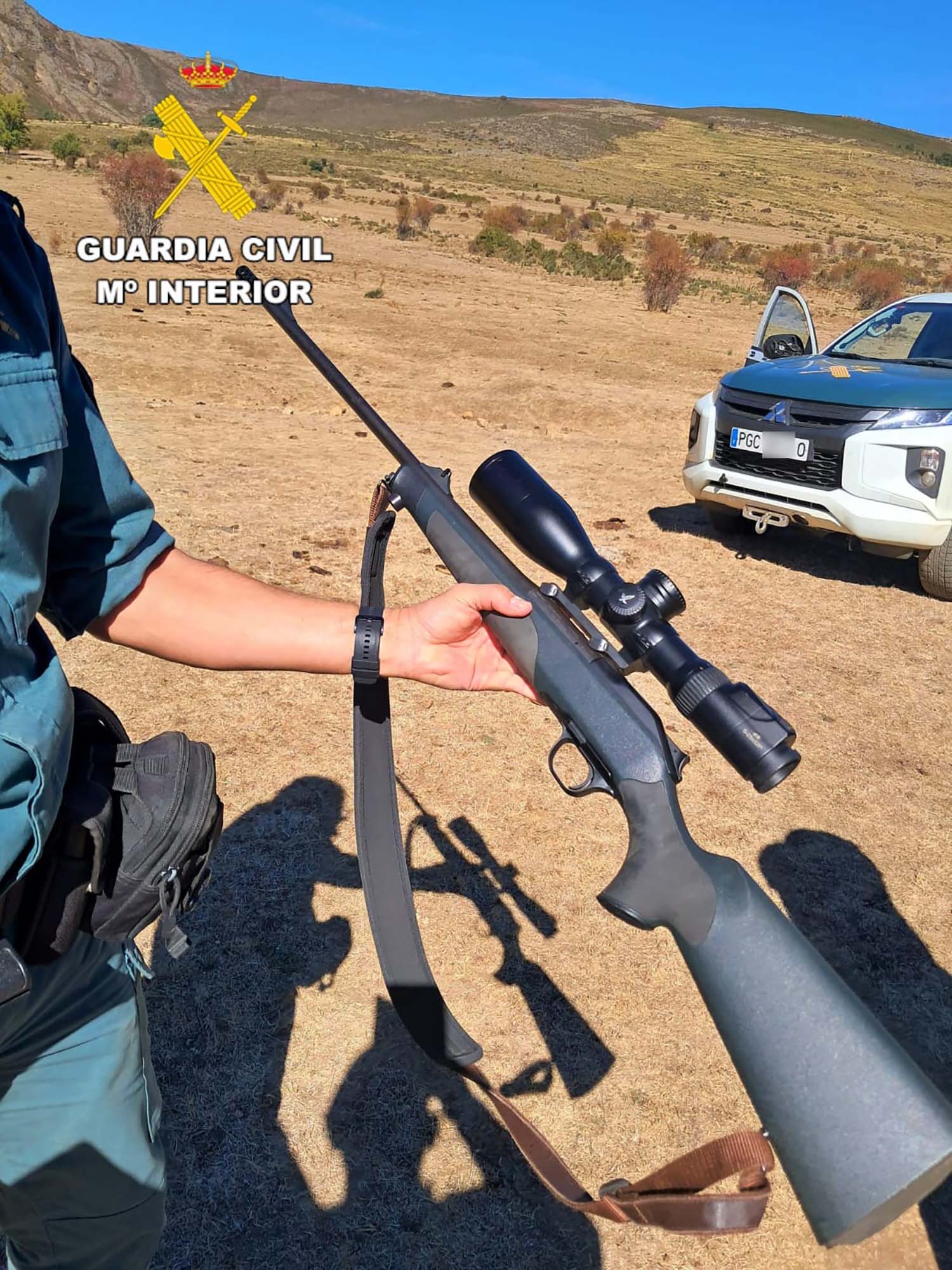 Arma localizada durante el suceso