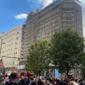 Nuevo incendio en un edificio en la Gran Vía de Madrid