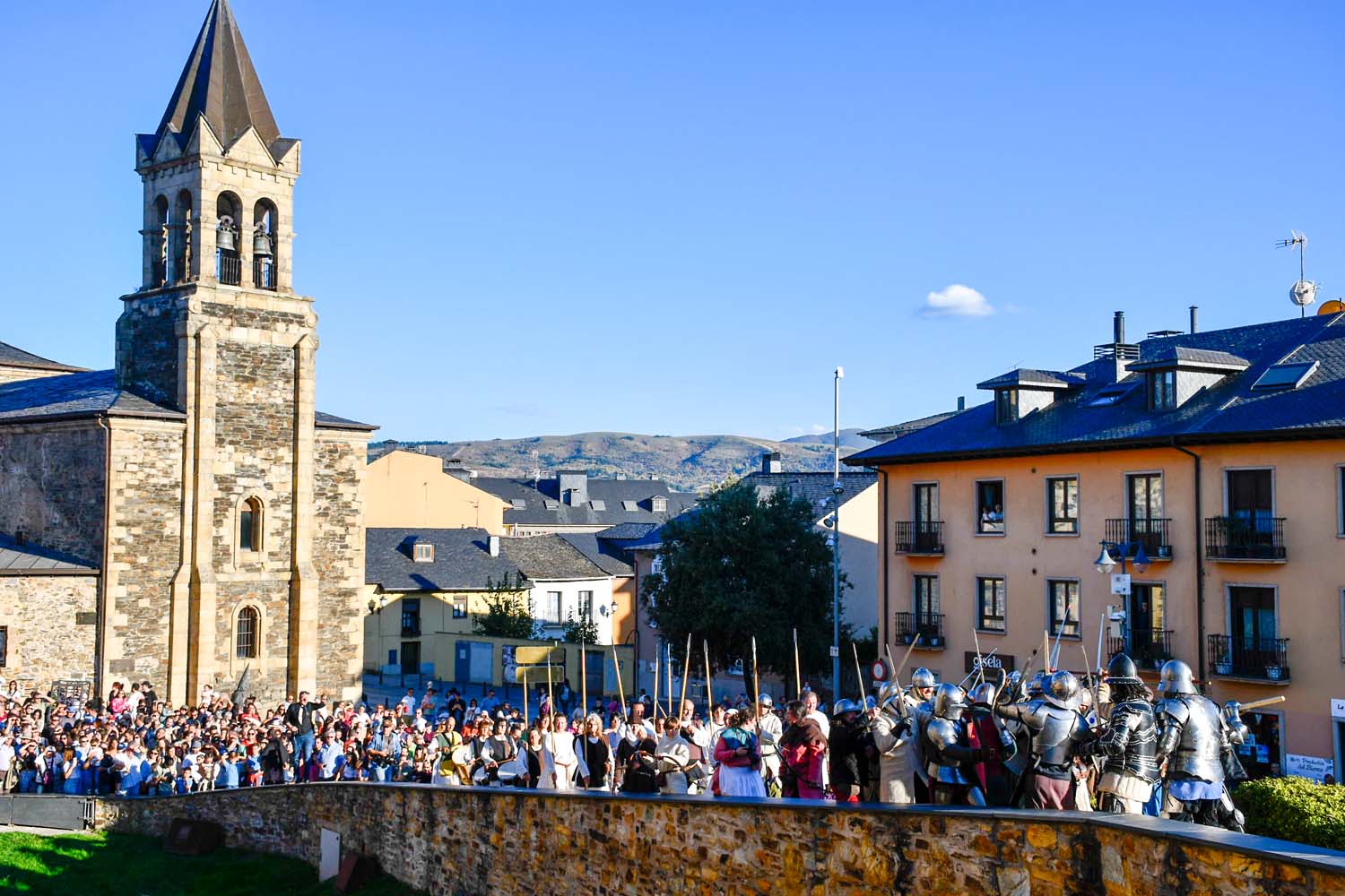 Recreación de la Batalla de los Irmandiños en el Castillo de Ponferrada