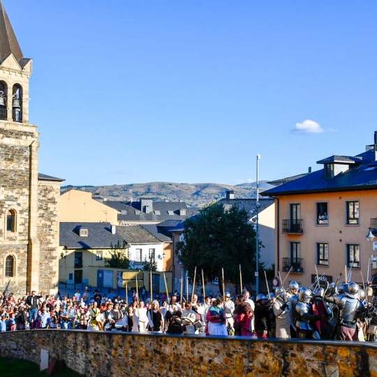 Recreación de la Batalla de los Irmandiños en el Castillo de Ponferrada