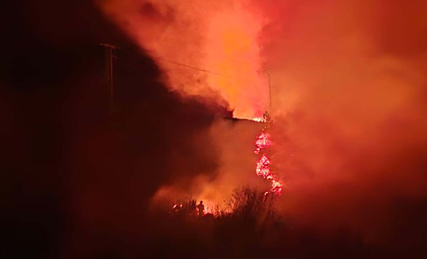 Incendio en el Manzanal