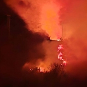 Incendio en el Manzanal