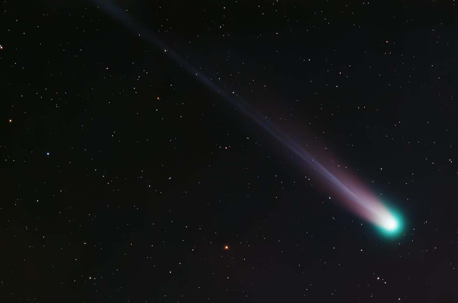 Cometa C/2025 A6 Lemmon desde Ponferrada. Foto Fran Cerdán Asociación Astronómica Bierzo.