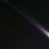 Cometa C/2025 A6 Lemmon desde Ponferrada. Foto Fran Cerdán Asociación Astronómica Bierzo.