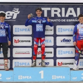 Podio del Campeonato de españa de trial juvenil | El Bierzo domina el trial nacional juvenil: Samuel Balboa se proclama campeón de España y Unai Oviedo subcampeón