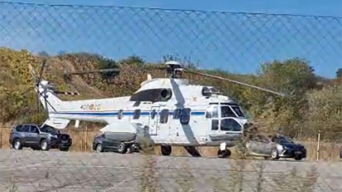 Pedro Sánchez llega en falcon al Bierzo