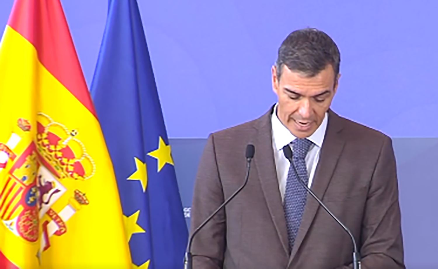 Pedro Sánchez durante el Pacto de Estado contra la Emergencia Climática en Ponferrada