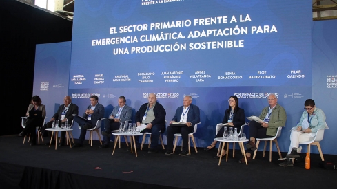 Peio García ICAL. Los principales dirigentes de sindicatos agrarios participan en la segunda jornada de la Convención por un Pacto de Estado frente a la Emergencia Climática