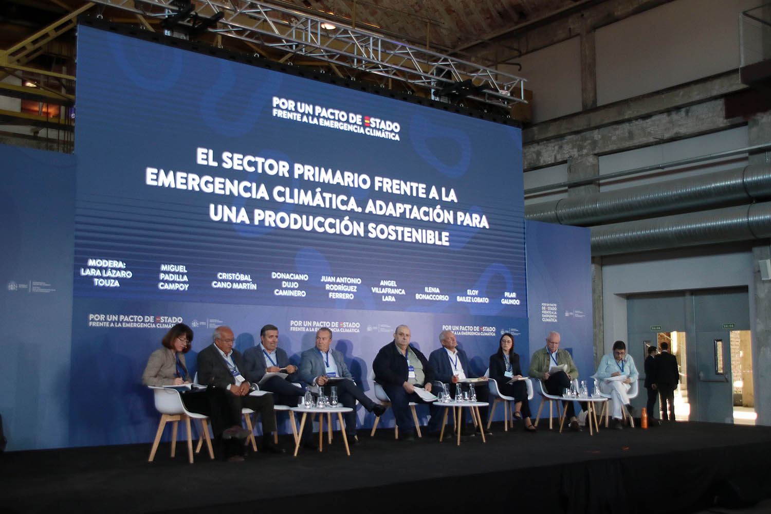 Peio García ICAL. Los principales dirigentes de sindicatos agrarios participan en la segunda jornada de la Convención por un Pacto de Estado frente a la Emergencia Climática.