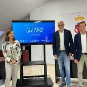 Jornada El Bierzo que viene. Olegario Ramón, presidente del Consejo Comarcal del Bierzo. Adelino Pérez, presidente CRDO Bierzo y Beatriz Anievas, gerente del Banco de Tierras