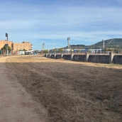 Anillo de calentamiento en las pistas Colomán Trabado