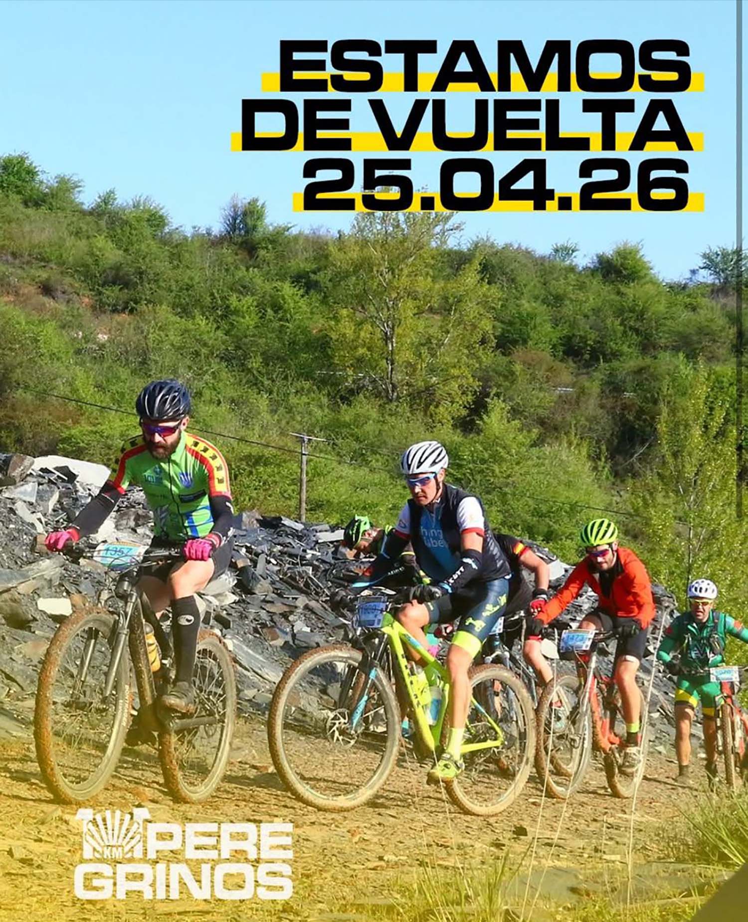 Cartel regreso 101 km peregrinos