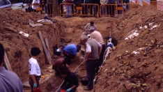 Exhumación en Priaranza del Bierzo en el año 2000