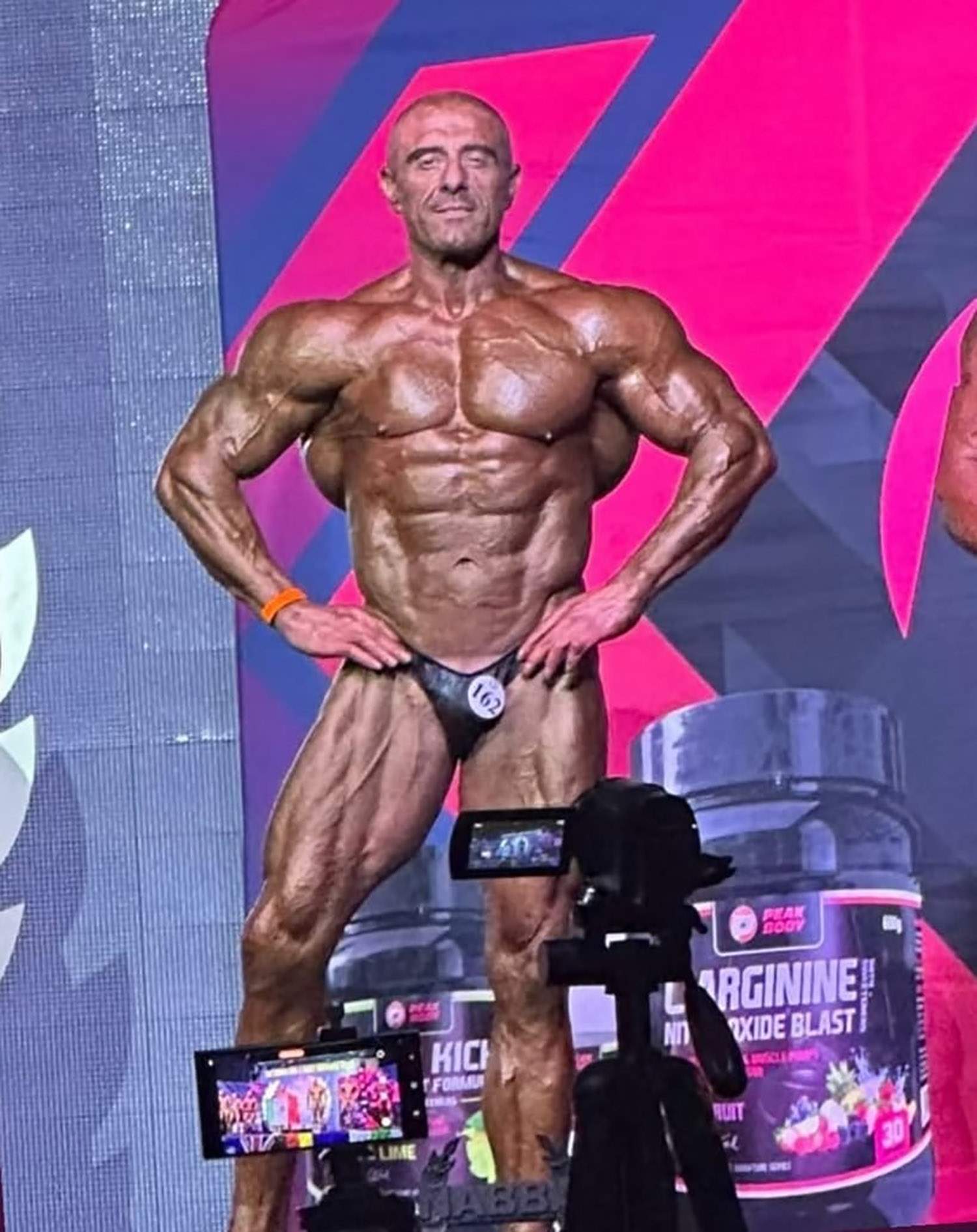 Domingo Uria durante la competición