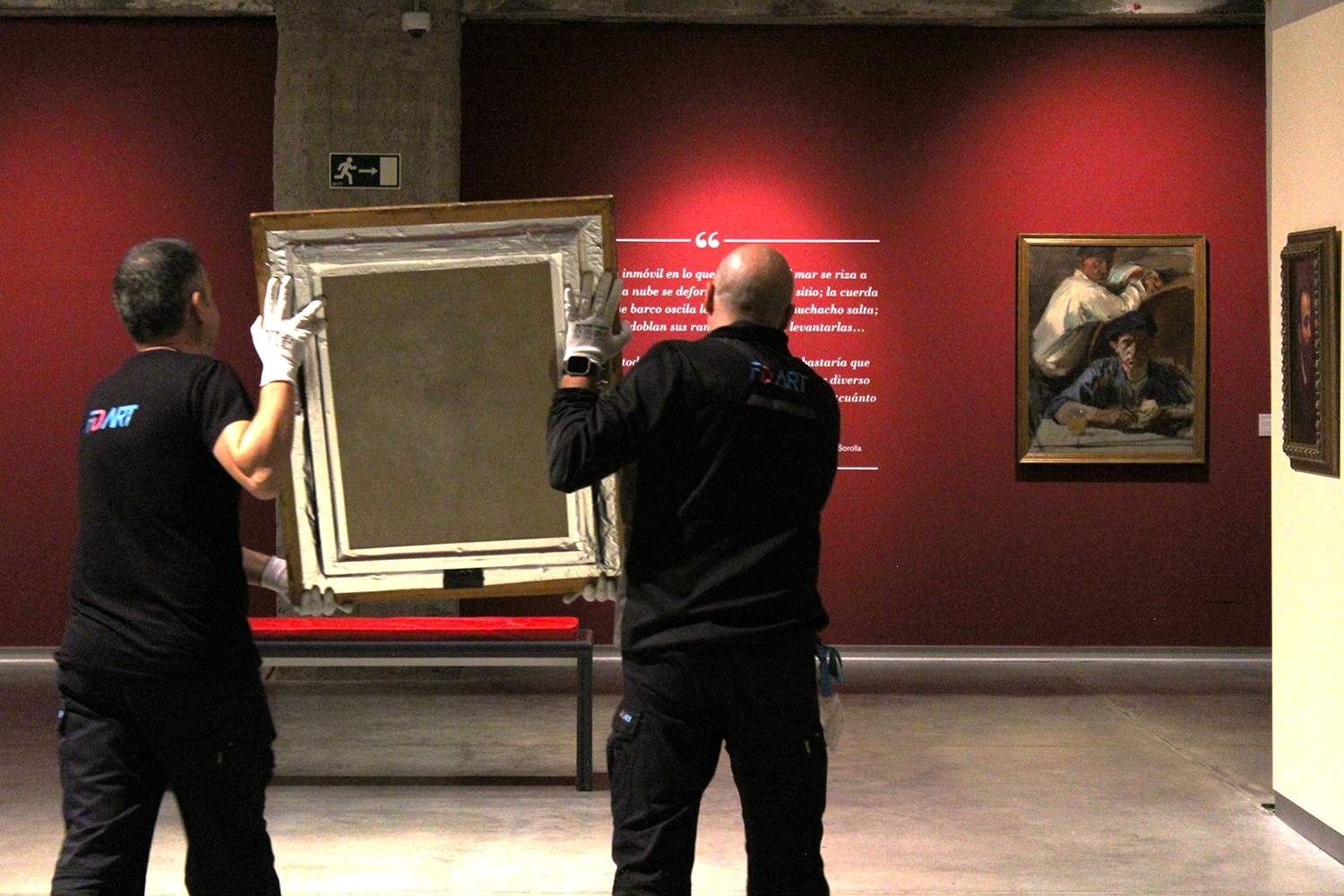 Desmontaje de la exposición de Sorolla en la Térmica Cultural 4 Desmontaje de la exposición de Sorolla en la Térmica Cultural 4