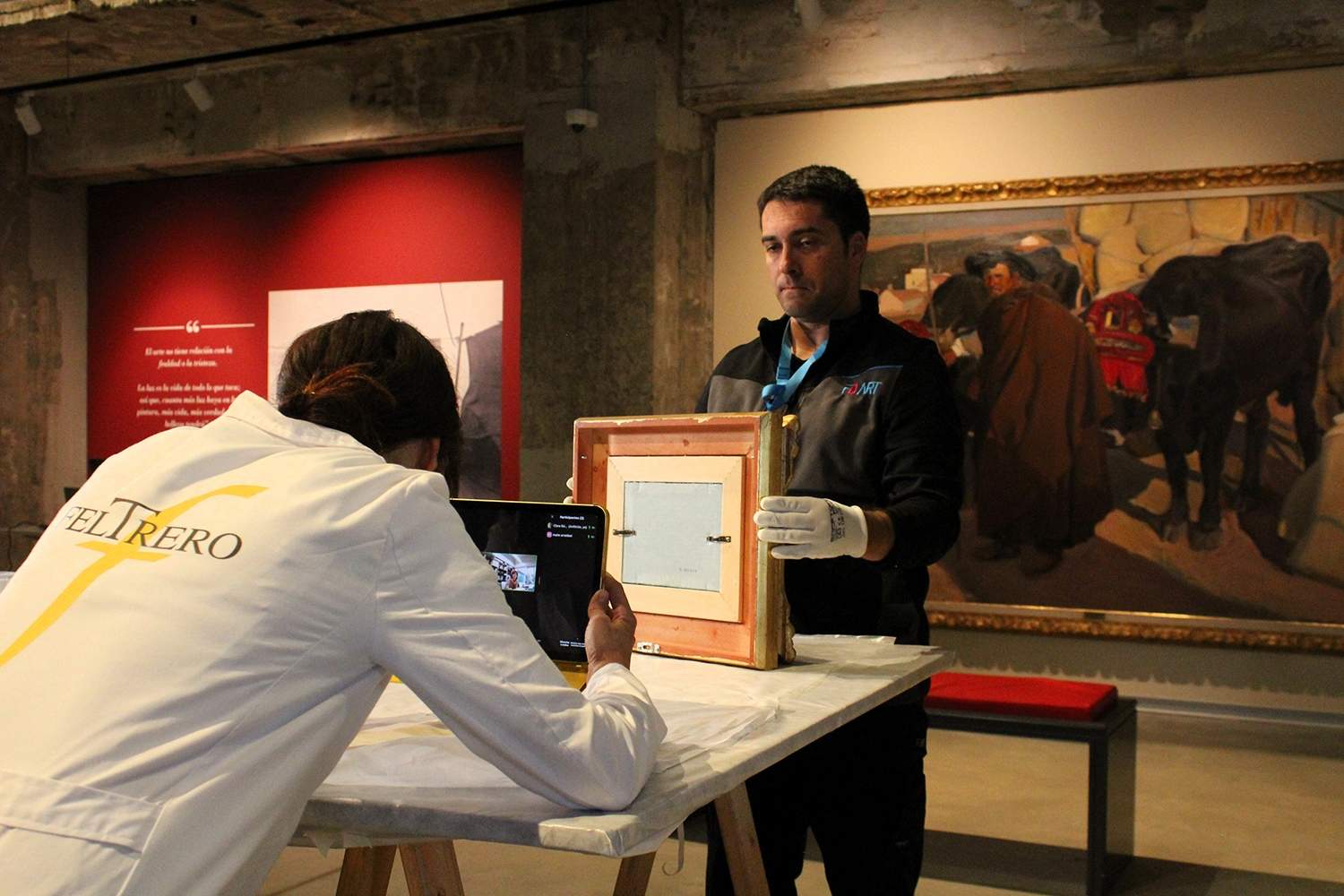 Desmontaje de la exposición de Sorolla en la Térmica Cultural 3 Desmontaje de la exposición de Sorolla en la Térmica Cultural 3