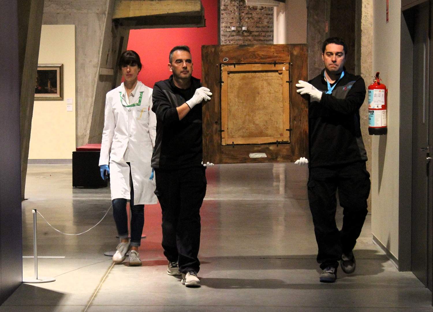 Desmontaje de la exposición de Sorolla en la Térmica Cultural Desmontaje de la exposición de Sorolla en la Térmica Cultural