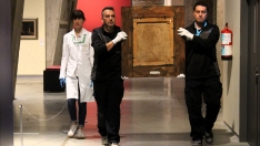 Desmontaje de la exposición de Sorolla en la Térmica Cultural